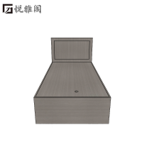 悦雅阁 定制单人床(带床箱) 1000*2000*400mm 张