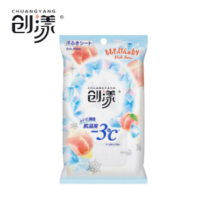创漾(CHUANGYANG)CN2051 无酒精冷感降温湿巾白桃香10片/包(计价单位:包)
