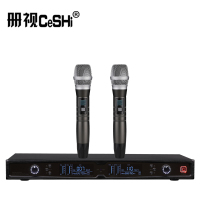 册视监控器材配件UHF无线麦克风一拖二配方杆会议鹅颈式话筒TP-8002套