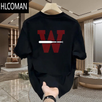 HLCOMAN美式痞帅短袖T恤青年男女款夏季ins潮牌街头宽松半袖上衣