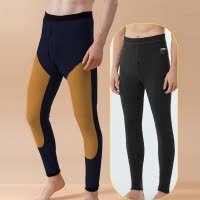 奥粒绒男士保暖套装秋冬季新款大码打底裤加绒加厚贴片内衣秋裤子