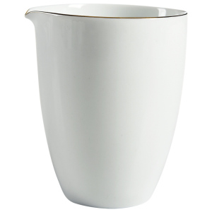 美帮汇德化白瓷公道杯功夫茶具茶海 陶瓷茶道配件分茶器恬白玉公杯