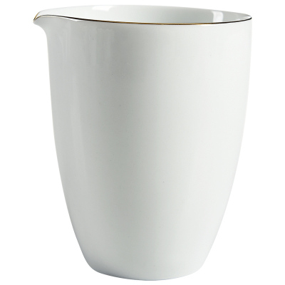 美帮汇德化白瓷公道杯功夫茶具茶海 陶瓷茶道配件分茶器恬白玉公杯