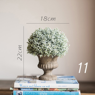 家柏饰(CORATED)暮雪仿真树球盆景桌面装饰摆件绿植球办公室餐桌咖啡馆 11