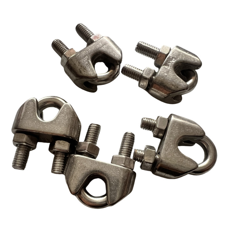 vzi 304不锈钢U型夹钢丝绳夹头 M6(6个) 包