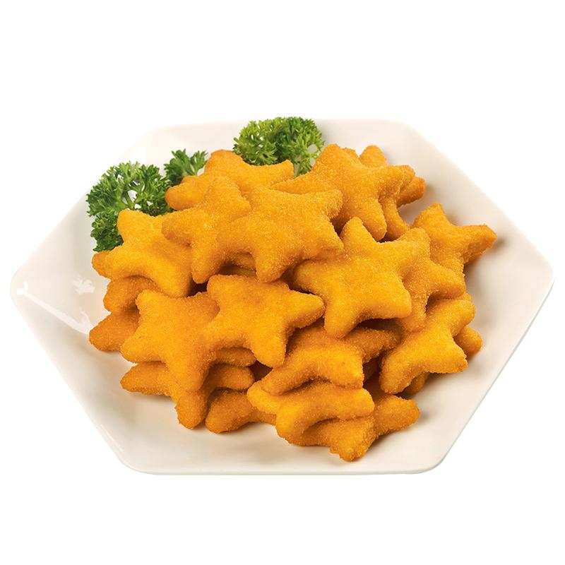 网红小吃半成品五星鸡块串1200g鸡米花鸡排鸡柳鸡块油炸菜 1000g