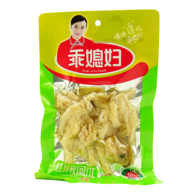 重庆特产乖媳妇野山椒凤爪120g袋装泡椒凤爪休闲食品办公室零食