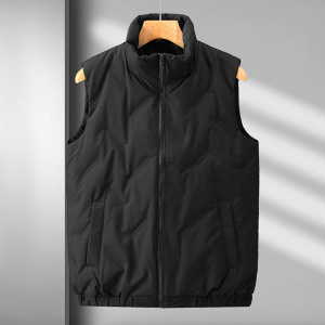 羽绒马甲男秋冬季新款无袖坎肩背心男士上衣休闲运动马夹男装外套