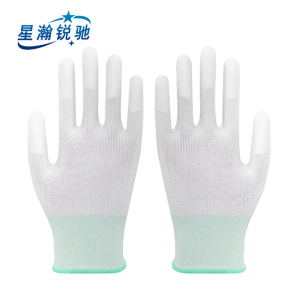 星瀚锐驰 13针尼龙PU涂指白手套 XH-LB118 双