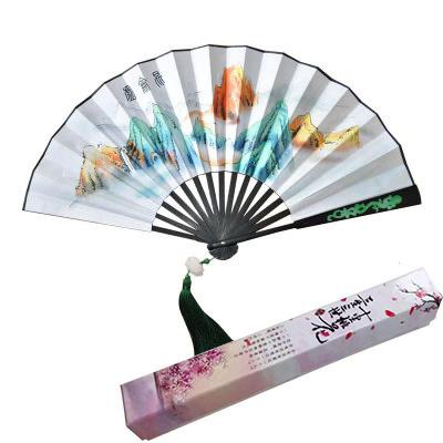 三生三世十里桃花白浅女折扇10寸玉清昆仑扇古风杨幂同款中国风三维工匠9寸原版窄边紫檀木扇子