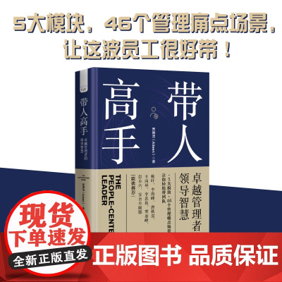 带人高手: 卓越管理者的领导智慧 贾琳洁著 浓缩作者15年从业经验 洞察力的领导力指南写给渴望提升职场领导力人士的百科全