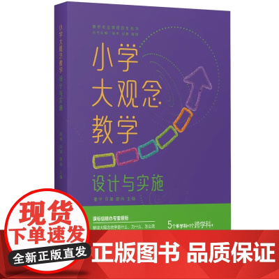小学大观念教学:设计与实施 课标组核心专家领衔 解读大观念教学是什么 为什么 怎么做 完整单元设计架构 大观念教学解读