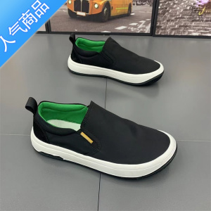 SUNTEK老北京布鞋男款秋冬季懒人超轻厚底休闲潮鞋一脚蹬帆布千层底工作