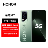 荣耀GT 极光绿 12GB+256GB 第三代骁龙8芯 电竞屏 5G AI 新款 游戏手机