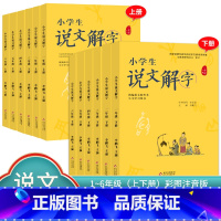 说文解字[上下册]2本 小学二年级 [正版]小学生说文解字 小学生写字 一二三四五六年级上下册 语文教科书文字讲解生字学