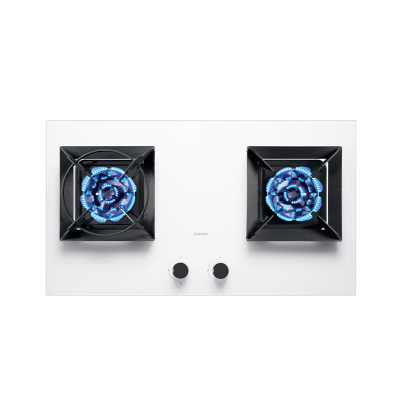 [盐系G1]老板(ROBAM) 燃气灶 5.2kW燃气灶 燃气灶嵌入式抗污易清洁熄火保护燃气灶57BA-G1(白色)