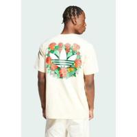 Adidas印花直筒男装短袖T恤 regular fit 温暖香草色