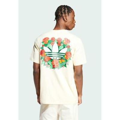 Adidas印花直筒男装短袖T恤 regular fit 温暖香草色