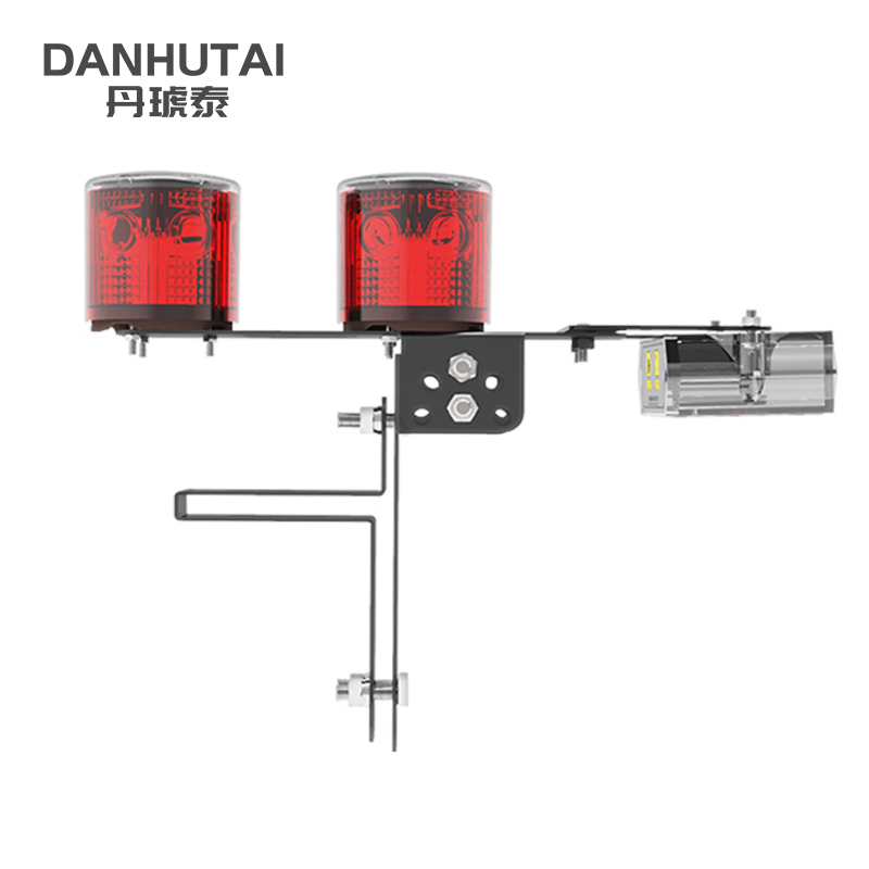 丹琥泰DHT-JSD-45 DC5V 0.4W IP67 75下左右/分钟 LED 太阳能警示灯 (计价单位:盏) 红色 "
