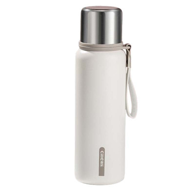 希乐保温杯750ml大容量方便携带不锈钢白色XB-23159