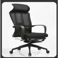办公椅电脑椅老板椅子人体工学网椅办公室座椅现代简约 黑色 尼龙脚