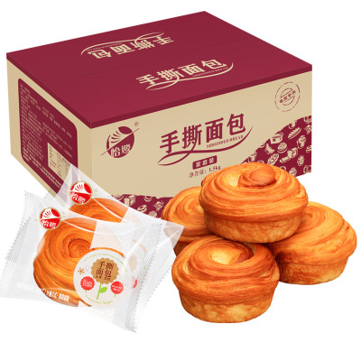 怡鹭手撕面包1000g（约20包）营养早餐蛋糕整箱办公室休闲零食1kg