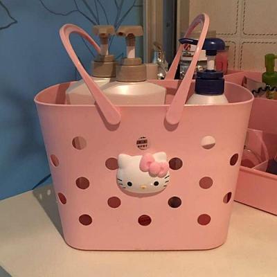 hello Kitty 凯蒂猫卡通 浴筐 收纳篮 洗漱筐 澡筐 收纳筐