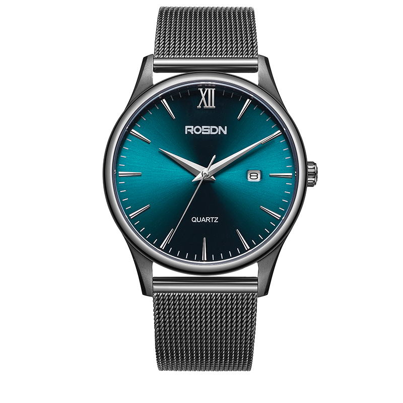 劳士顿(rosdn)手表男士正品新款石英男表日历时尚休闲学生防水商务g3