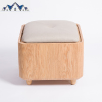 随园 创意简约换鞋凳储物凳子 多功能实木穿鞋凳可坐收纳凳沙发凳 三维工匠