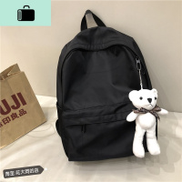 日版古着书包女简约百搭潮大学生防水轻便旅行背包 ins超火双肩包NEW LAKE