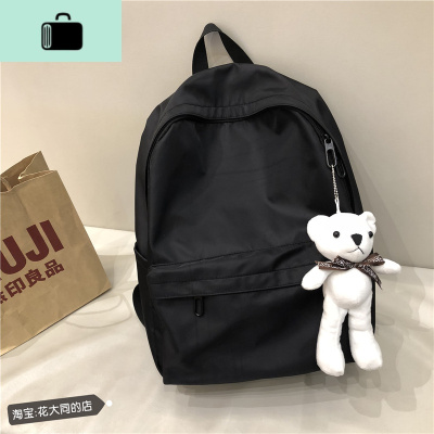 日版古着书包女简约百搭潮大学生防水轻便旅行背包 ins超火双肩包NEW LAKE