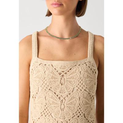 Swarovski光泽抛光女式项链 水晶滑锁设计时尚优雅饰品