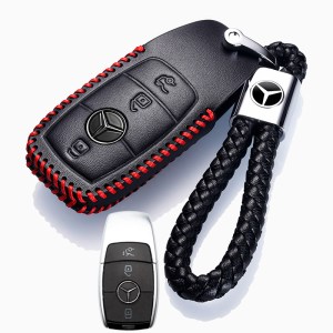[补贴10%]2020款奔驰真皮钥匙套E级E300L/E260L/ C200L/C260/GLC260L专用扣汽车钥匙包