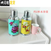 三维工匠热水瓶怀旧开水瓶复古暖水壶老式玻璃内胆保温瓶家用小暖壶0.8 0.8黄色