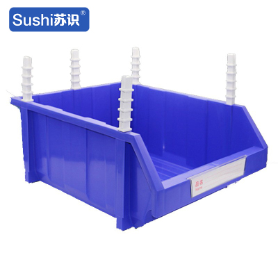 苏识 180*120*80mm 斜口组合式物料收纳盒 (计价单位:个) 蓝色