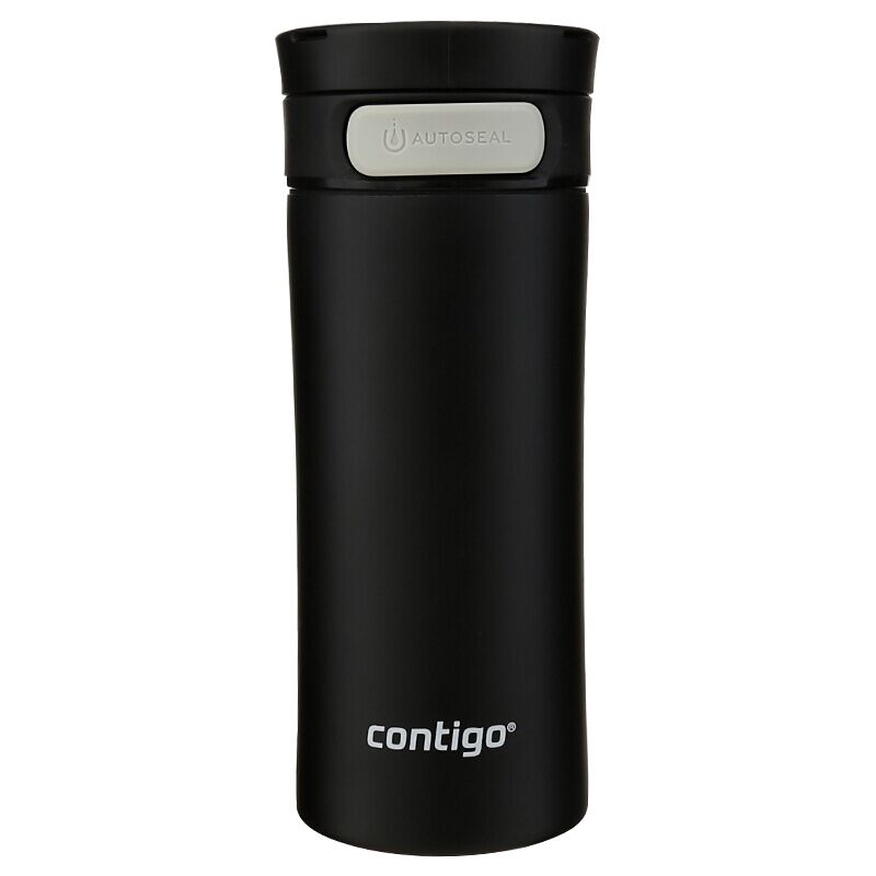 contigo M款旋盖按键保温杯 HBC-MET012 黑色 350ml
