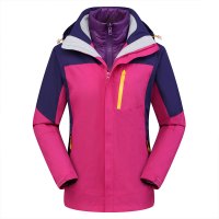 燕舞 YW21WG09CFY7289Z 防寒服 女士羽绒冲锋衣 M-3XL(单位:件) 玫红色 定制品30天发货