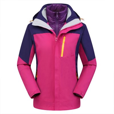 燕舞 YW21WG09CFY7289Z 防寒服 女士羽绒冲锋衣 M-3XL(单位:件) 玫红色 定制品30天发货