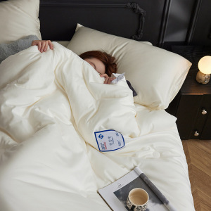 高端80支山宁泰蚕丝蛋白春秋被A类母婴全棉冬被子纯棉子母被芯