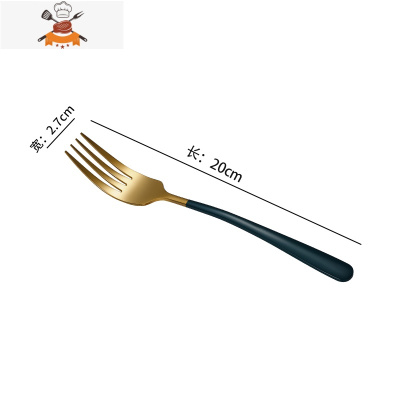 304不锈钢小勺子ins风创意可爱长柄韩式家用调羹汤勺网红餐勺吃饭 敬平 304不锈钢叉子1个