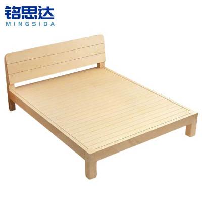 铭思达实木床1.35米张