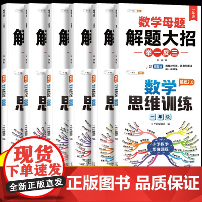 二年级数学母题思维训练必刷题一年级数学练习题小学生人教版奥数举一反三解题技巧四五六上下册拓展公式大全同步练习册应用计算题