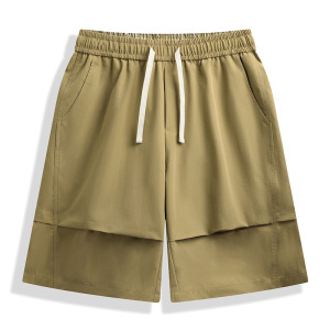 男装夏季新款工装短裤男日系简约纯色运动裤宽松休闲五分裤子