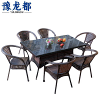豫龙都餐桌椅六椅 套