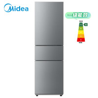 美的钛钢灰三门冰箱MR-231T 220升自动除霜电脑控温独立式设计