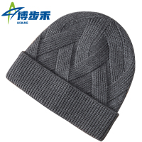 博步禾 羊绒帽 毛线帽 顶