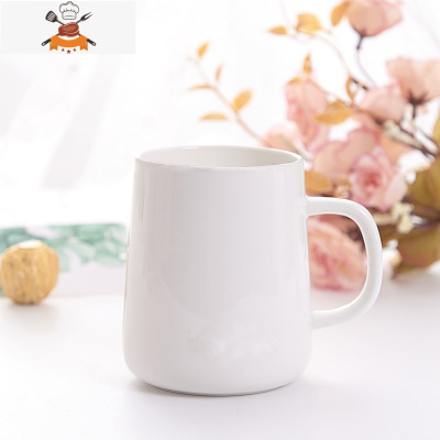 陶瓷杯子高颜值马克杯带盖带勺创意家用一对简约北欧男女喝水口杯 敬平