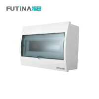 福田 全塑配电箱明暗装通用空开盒 家用防水强电箱空气开关盒子电控箱 9-12位 单位:个