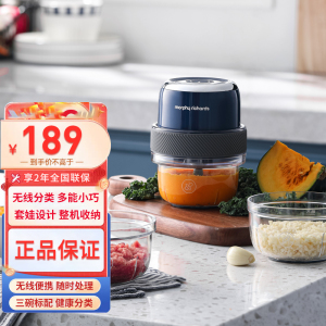 摩飞电器(Morphyrichards)绞肉机辅食机家用电动全自动多功能小型绞馅机碎肉搅肉搅拌机MR9403