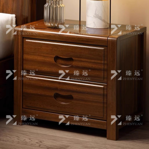 臻远 床头柜现代简约新中式家用卧室床边柜储物柜